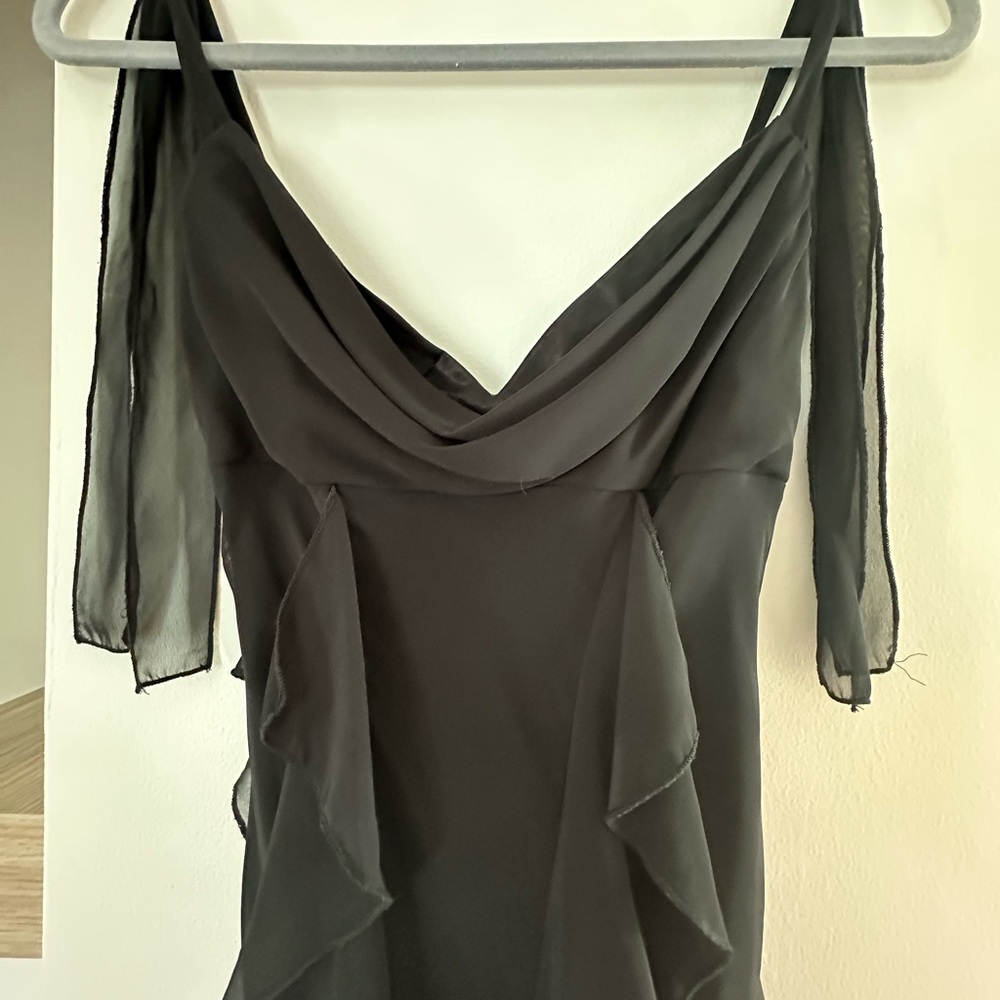 City Triangles Black Sleeveless Maxi Gown Size 3 - Picture 4 of 7